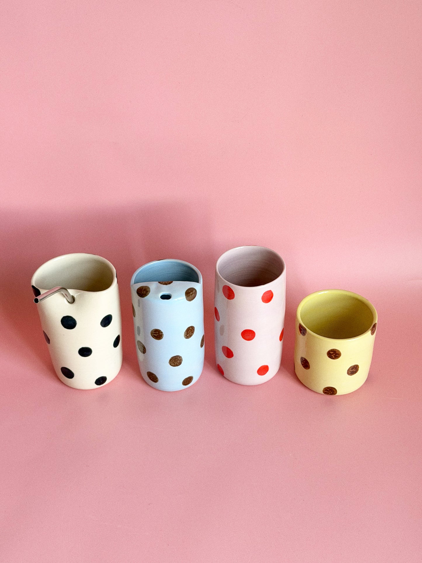 Polka dot (pink/green)