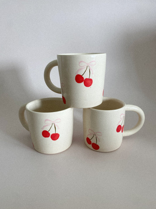 Cherry+bow mugs