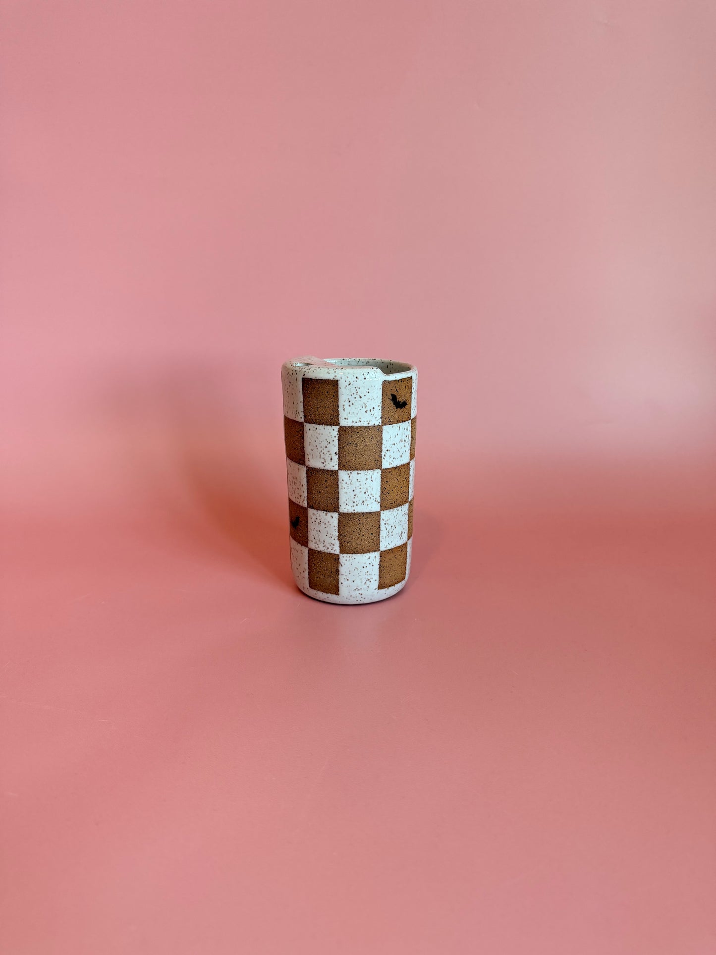 White checkered w/ bats (Three sizes available)